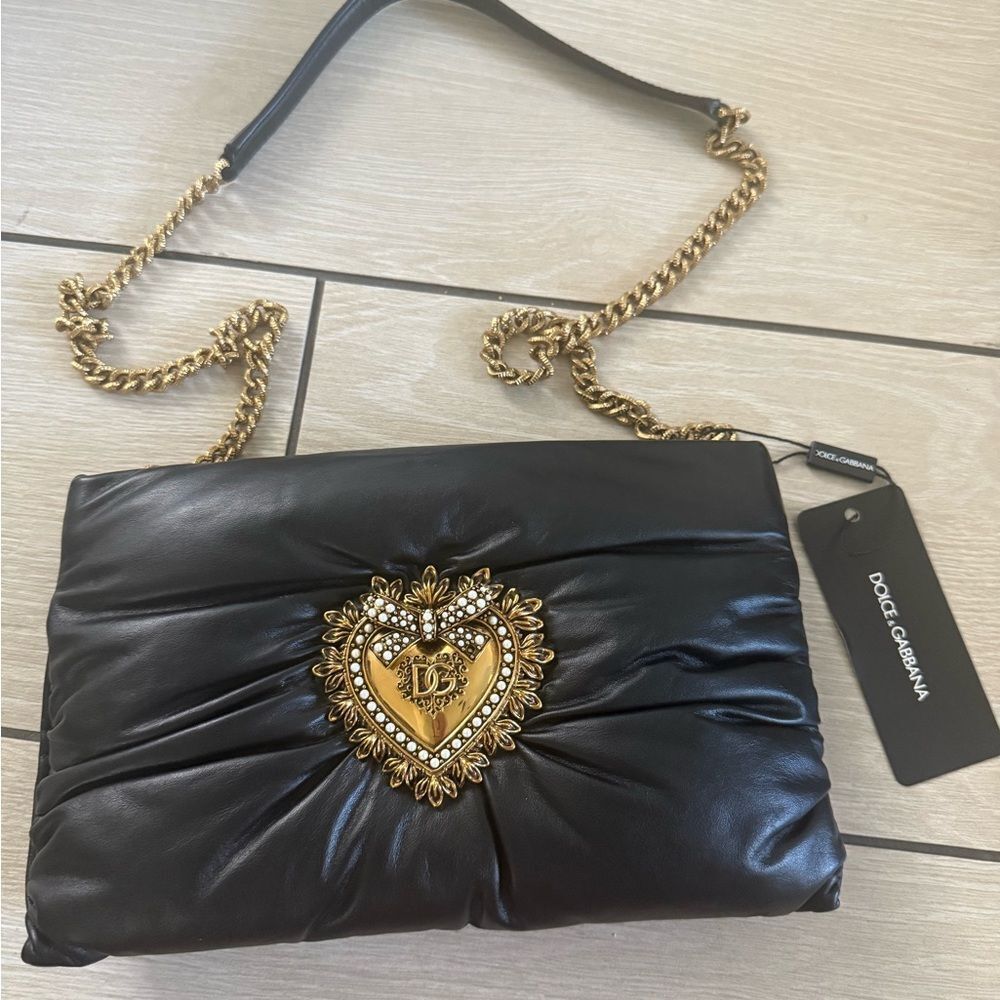 Brand new Dolce & Gabbana Black crossbody / Shoulder Bag devotion - Picture 1 of 9